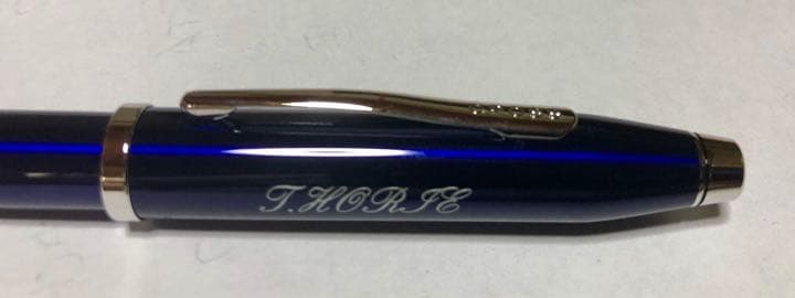 Brand Cross Century II Ballpoint Pen Model Blue Lacquer 134mm (5.3 in) size 154mm (6.1 in) length