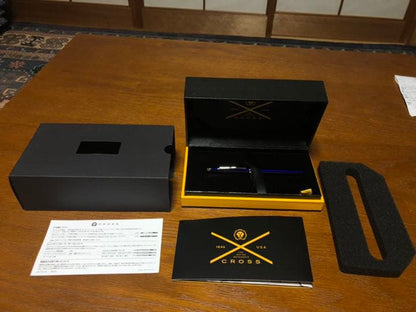 Brand Cross Century II Ballpoint Pen Model Blue Lacquer 134mm (5.3 in) size 154mm (6.1 in) length