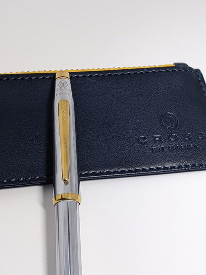 Cross Classic Century Ballpoint Pen with Leather Pen Case — Japan Import