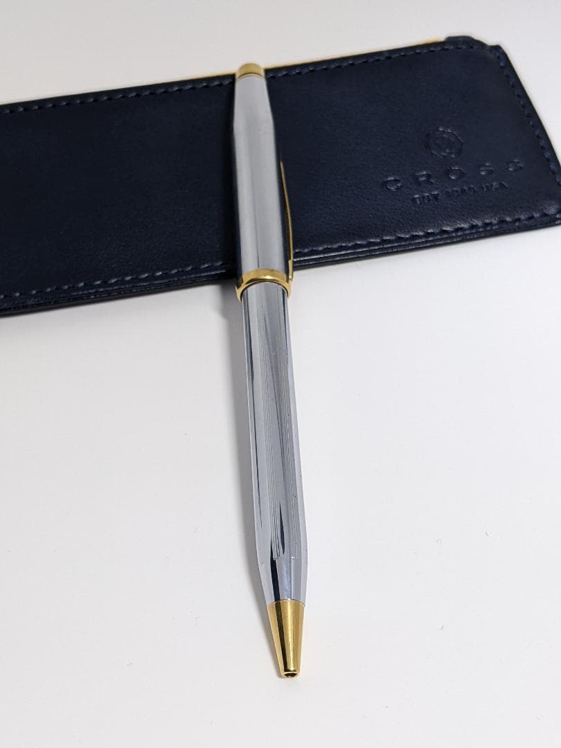 Cross Classic Century Ballpoint Pen with Leather Pen Case — Japan Import