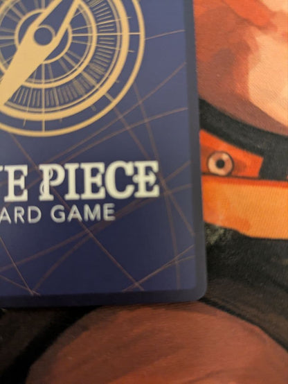 One Piece Card Game OP13-118 SEC Parallel Luffy Japanese card in protective sleeve