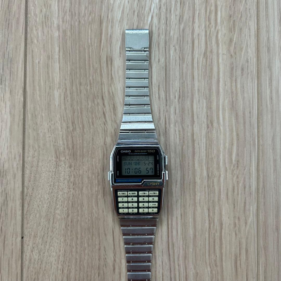 Casio Data Bank DBC-1500 Vintage Digital Watch with Calculator and Phone Memo — Japan Import