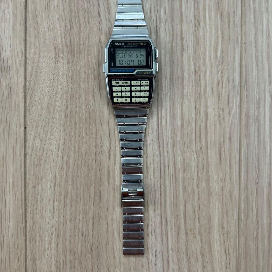 Casio Data Bank DBC-1500 Vintage Digital Watch with Calculator and Phone Memo — Japan Import