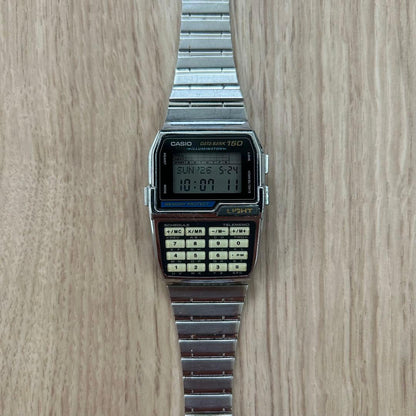 Casio Data Bank DBC-1500 Vintage Digital Watch with Calculator and Phone Memo — Japan Import