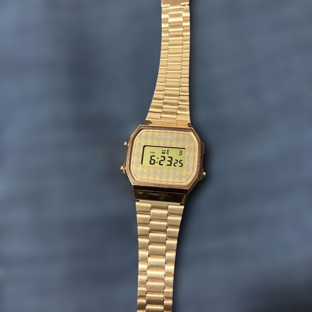 Casio A168 Gold Argyle Watch — Japan Import