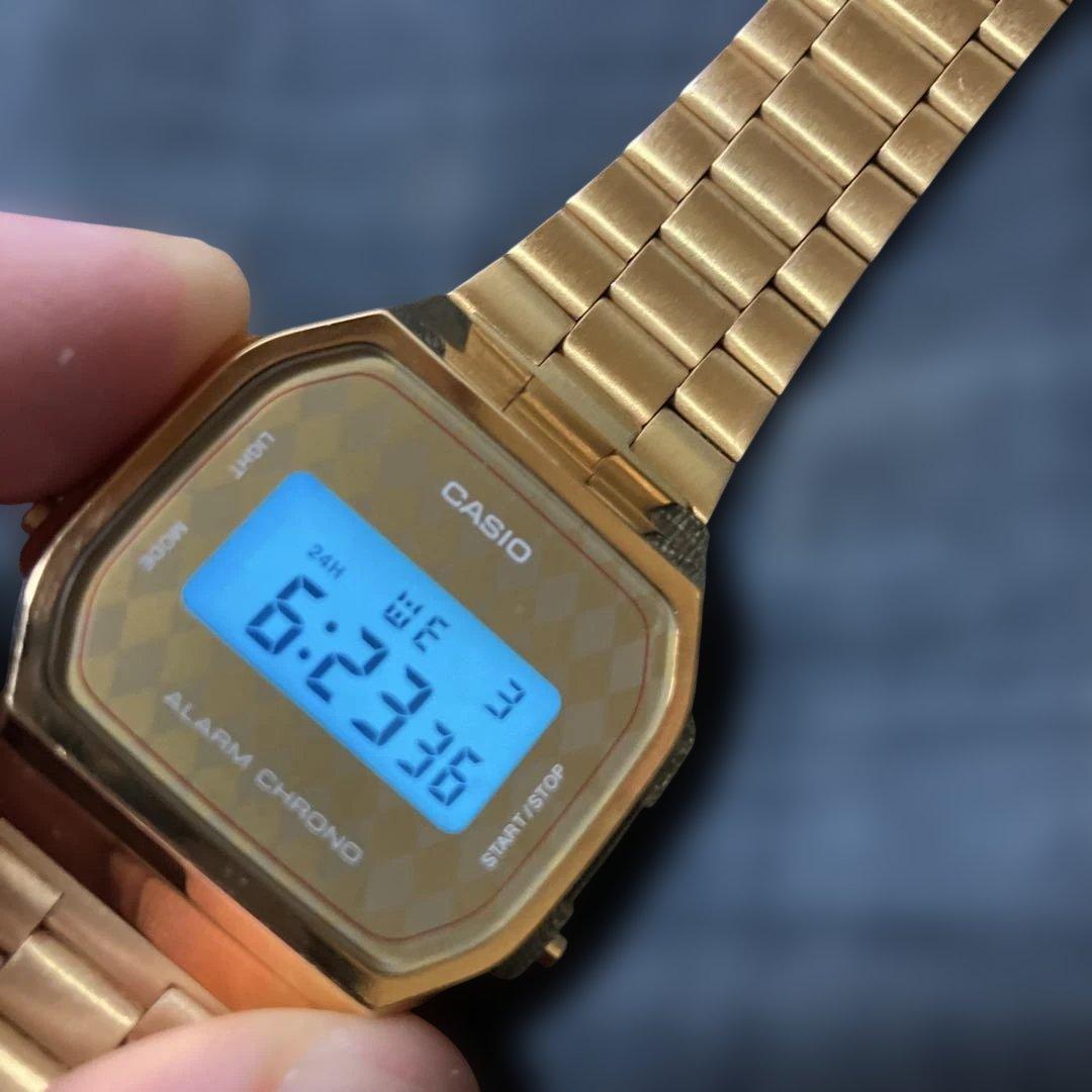 Casio A168 Gold Argyle Watch — Japan Import