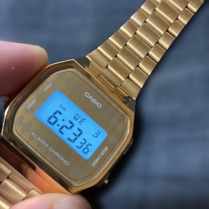 Casio A168 Gold Argyle Watch — Japan Import