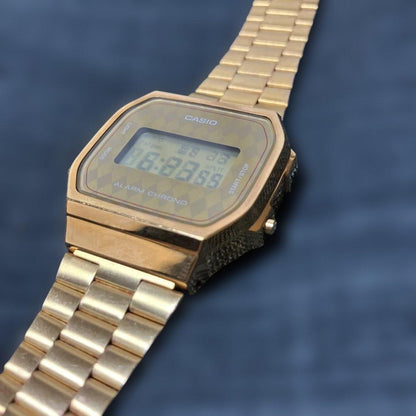 Casio A168 Gold Argyle Watch — Japan Import