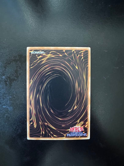 Yu-Gi-Oh! Asia Edition Dark Magic Curtain Ultra Rare card with holographic effects, sleeved
