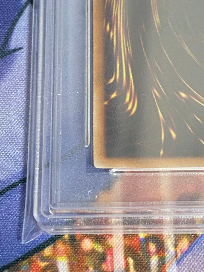 Yu-gi-oh Yubel Third Form Relief Ultimate Rare PSA 10 card in protective case with visible condition marks