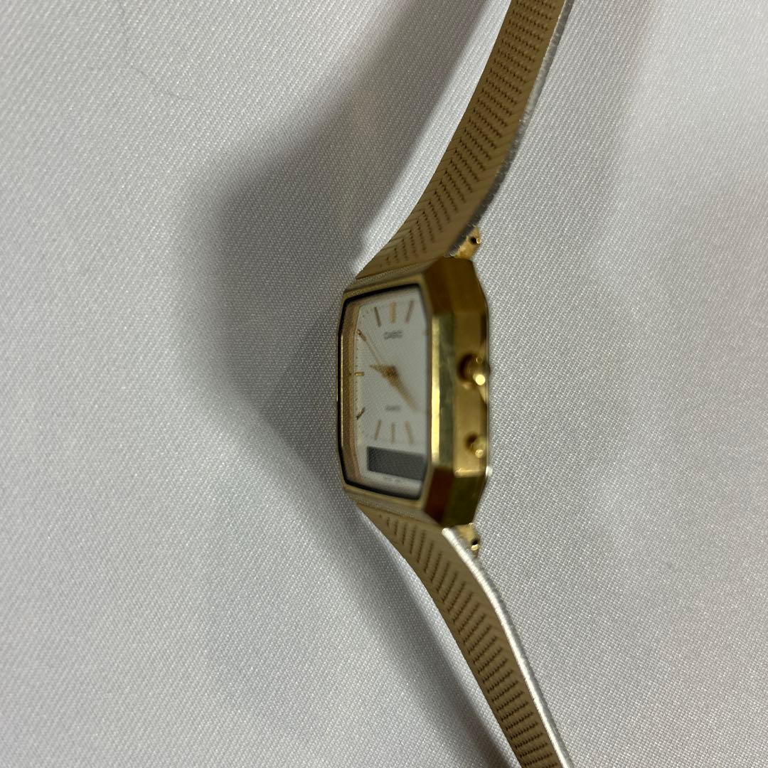 Casio Analog Quartz Watch with Gold Mesh Band — Japan Import