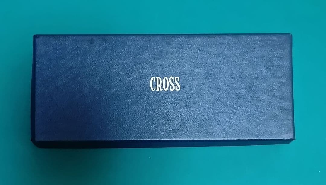 Set of two CROSS Classic Century vintage twist ballpoint pens in matte black and silver chrome colors
