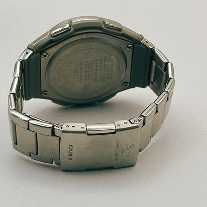 Casio WAVE CEPTOR WVQ-M410 Radio Solar Watch with Silver and Black Finish — Japan Import
