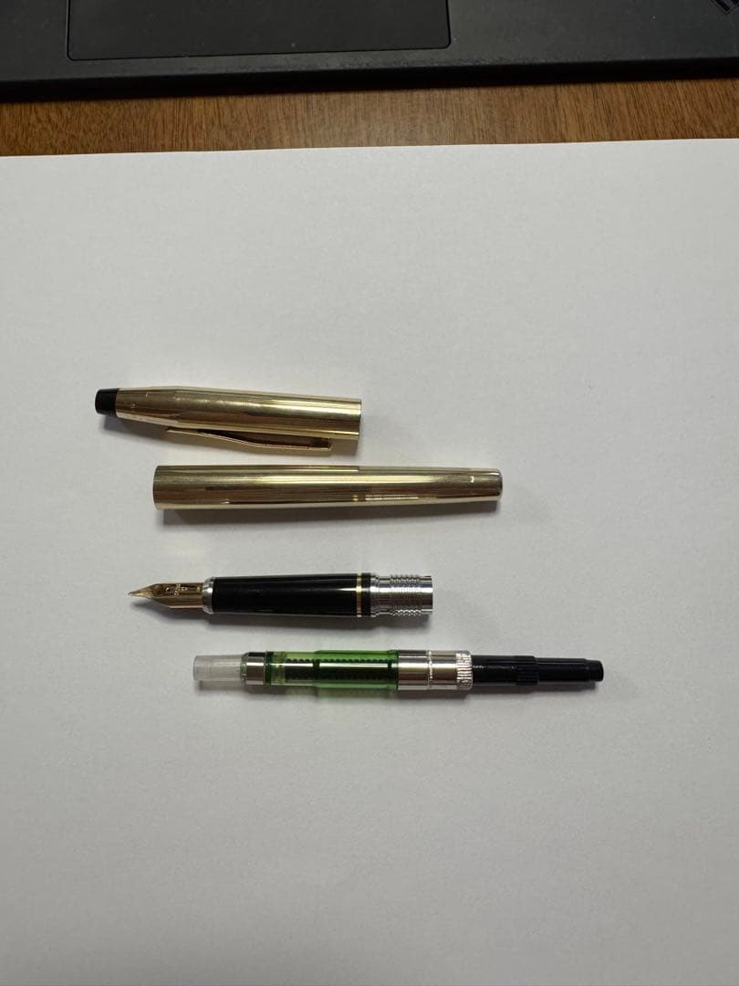 Cross Classic Century Fountain Pen XF Fine Nib Body 1/20 10K Gold Plated — Japan Import