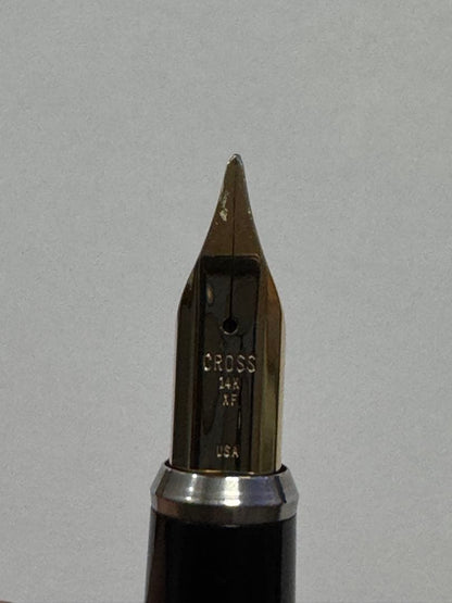 Cross Classic Century Fountain Pen XF Fine Nib Body 1/20 10K Gold Plated — Japan Import