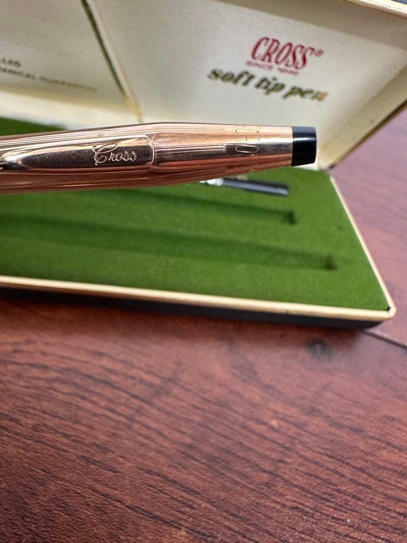 Cross 12K Gold Filled Soft Tip Pen & Mechanical Pencil Set — Japan Import