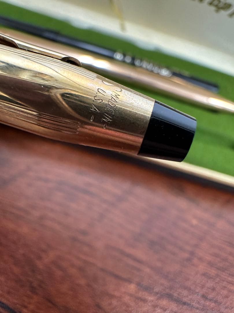 Cross 12K Gold Filled Soft Tip Pen & Mechanical Pencil Set — Japan Import