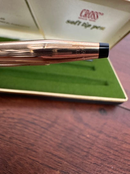 Cross 12K Gold Filled Soft Tip Pen & Mechanical Pencil Set — Japan Import