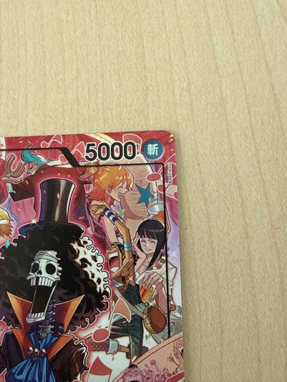 One Piece Official Card Game Brooke Leader Parallel card Japanese version with attribute slash power 5000 life 4