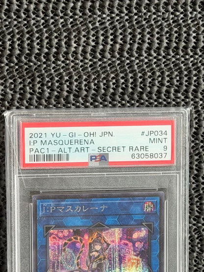 Yu-Gi-Oh IP Maskarena 2021 Alt Art Secret Rare trading card graded PSA 9 Japan import