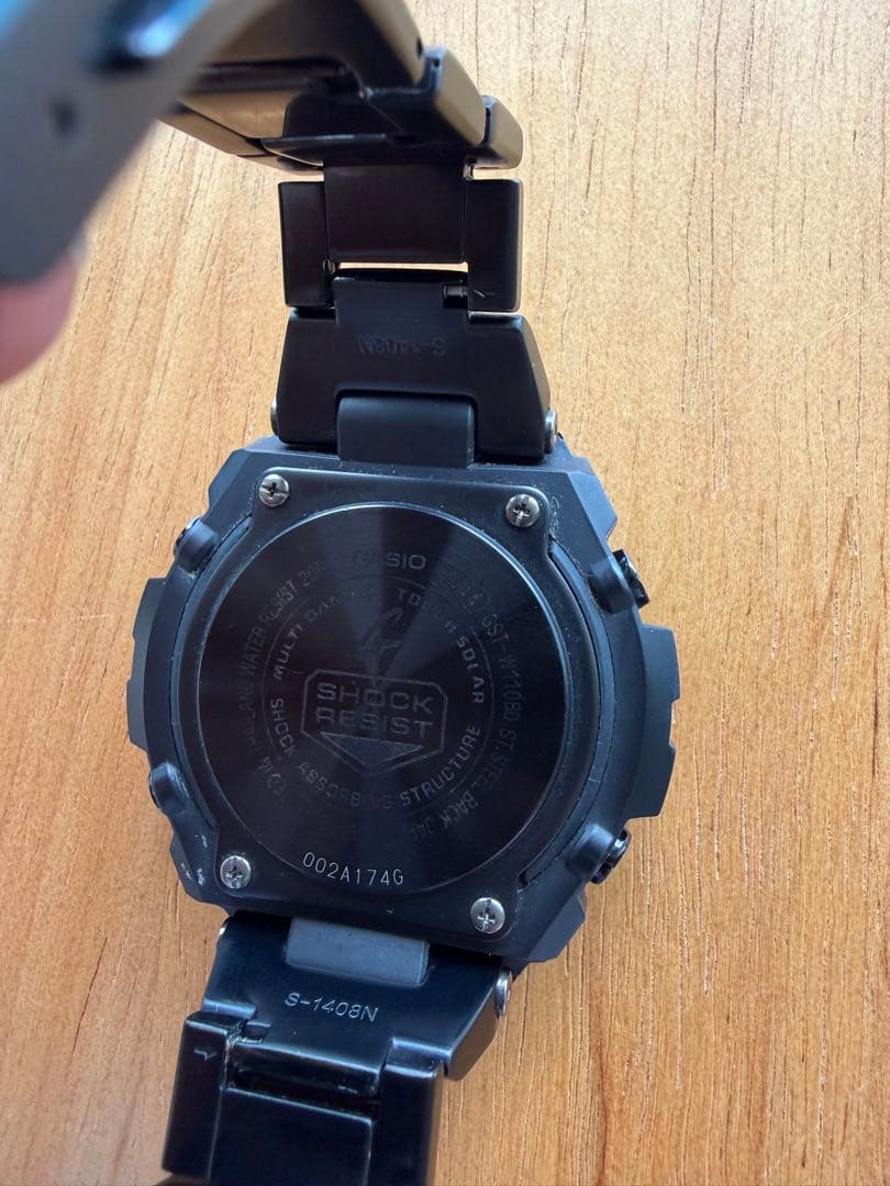Casio G-Shock G-Steel GST-W110BD-1A2JF Black Metal and Blue Dial Watch — Japan Import