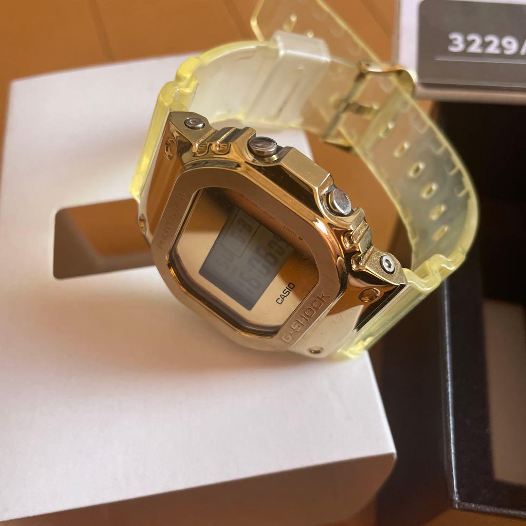 Casio G-Shock Digital Watch Gold Skeleton Style
