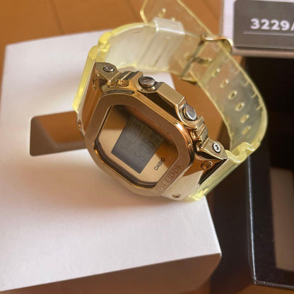 Casio G-Shock Digital Watch Gold Skeleton Style