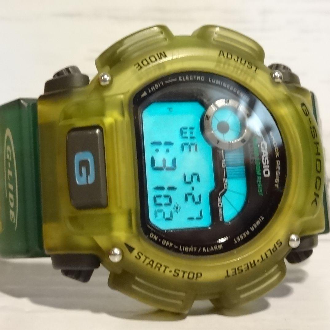 Casio G-Shock G-Lide DW-9000 Skeleton Watch Battery New Works Condition Good — Japan Import