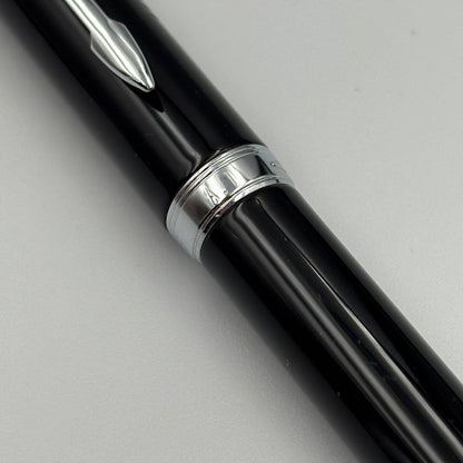 Parker Manulife Silver Blue Cross Ballpoint Pen Set Model 1121-S7515s