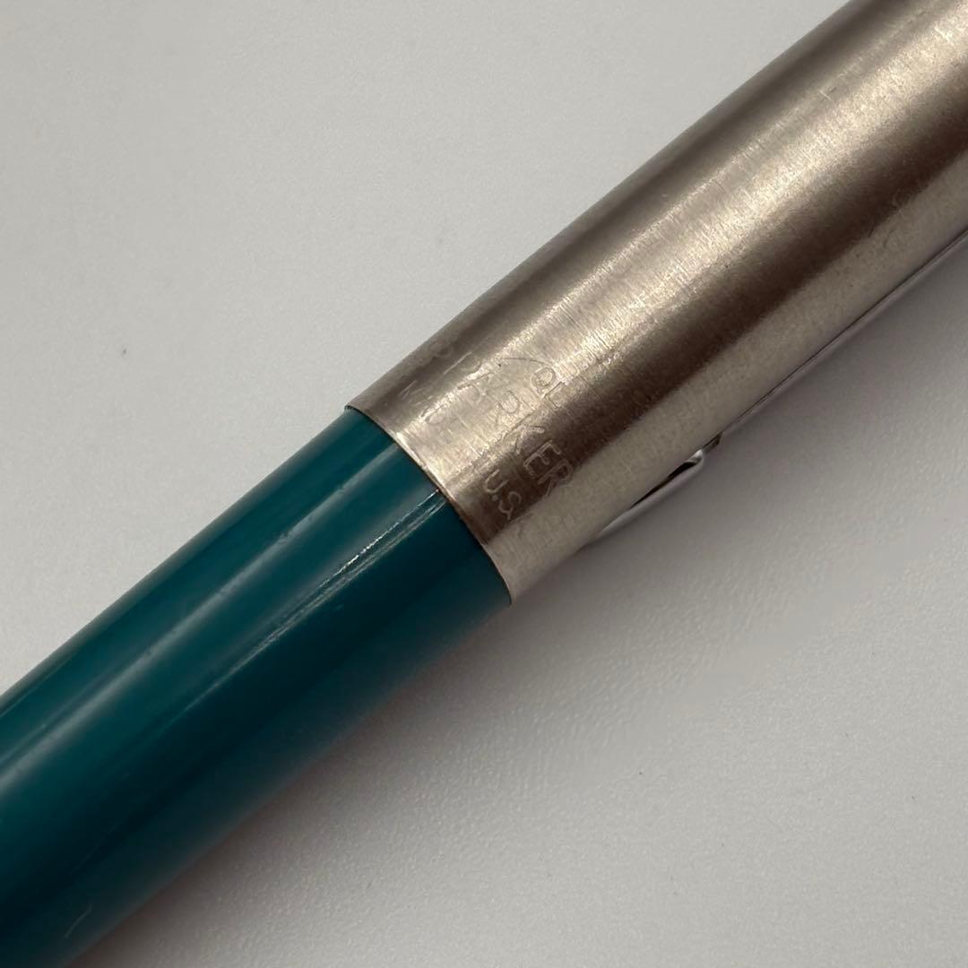 Parker Manulife Silver Blue Cross Ballpoint Pen Set Model 1121-S7515s