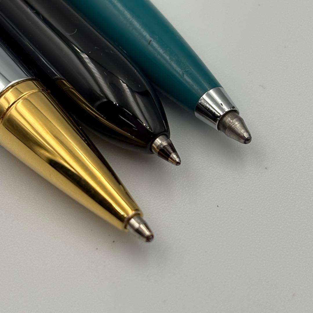 Parker Manulife Silver Blue Cross Ballpoint Pen Set Model 1121-S7515s