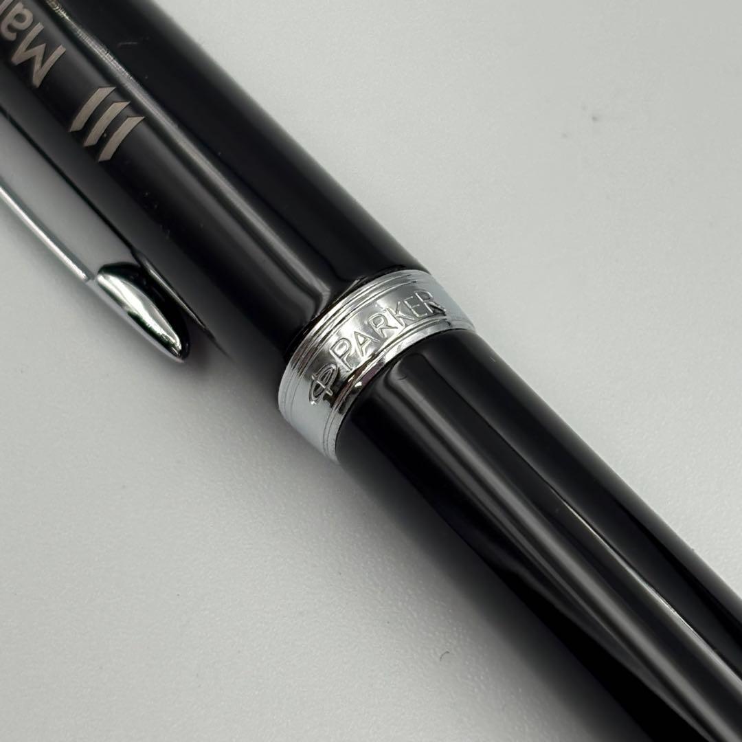 Parker Manulife Silver Blue Cross Ballpoint Pen Set Model 1121-S7515s