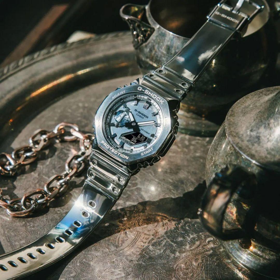 Casio G-Shock Series GM-2100YM-8AJF Silver Watch