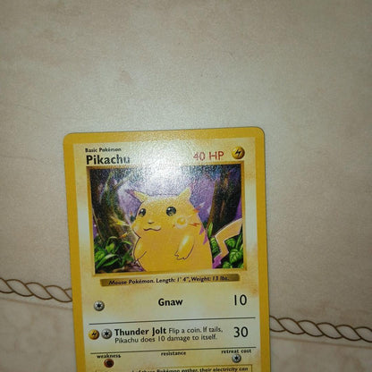 Pokemon Pikachu First Edition Expansion Pack English version single collectible card in good condition