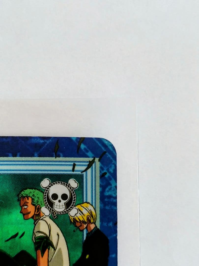 One Piece Hyper Battle S57 Carddass Japanese collectible card featuring ship launching ceremony with slight warping