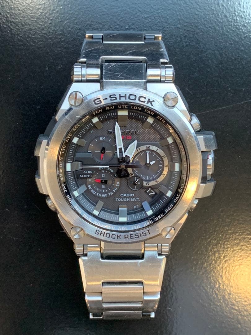 Casio G-Shock MT-G Series Model S1000D Radio Solar Watch with Metal Band — Japan Import