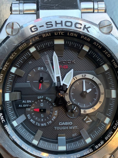 Casio G-Shock MT-G Series Model S1000D Radio Solar Watch with Metal Band — Japan Import