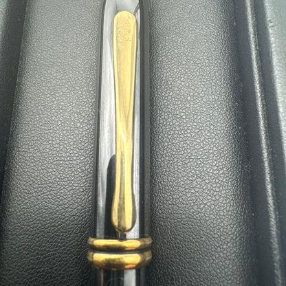 Cross black and gold ballpoint pen body made in the USA with elegant contrast design