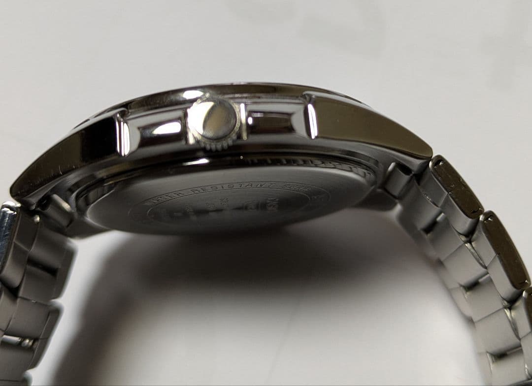 Casio RS100 Solar Watch with Navy Dial and Yellow Arrow Hands