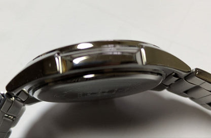 Casio RS100 Solar Watch with Navy Dial and Yellow Arrow Hands