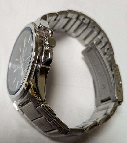 Casio RS100 Solar Watch with Navy Dial and Yellow Arrow Hands