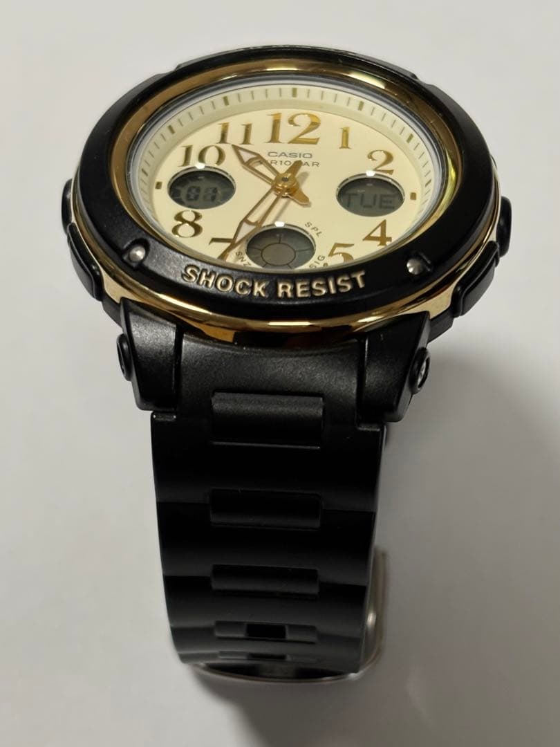Casio Baby-G BGA-151EF Watch Black and Gold with Shock Resistance — Japan Import