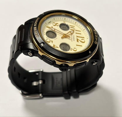 Casio Baby-G BGA-151EF Watch Black and Gold with Shock Resistance — Japan Import