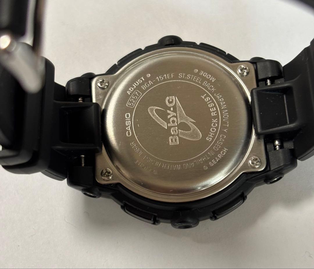 Casio Baby-G BGA-151EF Watch Black and Gold with Shock Resistance — Japan Import