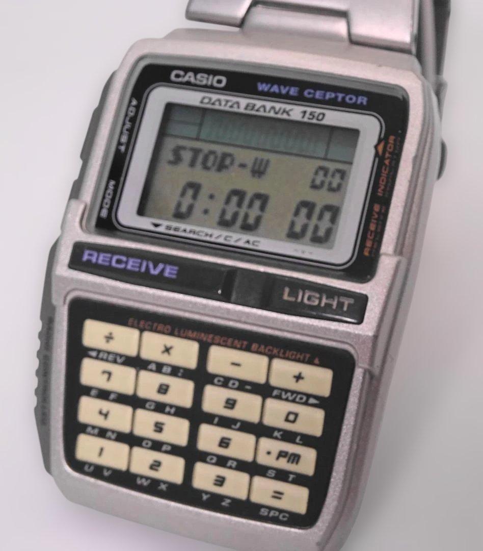 Casio Data Bank DBC-W151Q Digital Calculator Watch with Battery Replaced — Japan Import