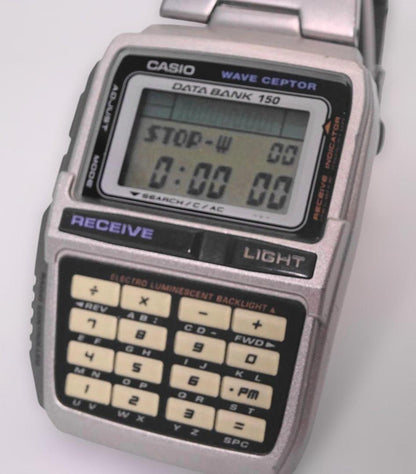 Casio Data Bank DBC-W151Q Digital Calculator Watch with Battery Replaced — Japan Import