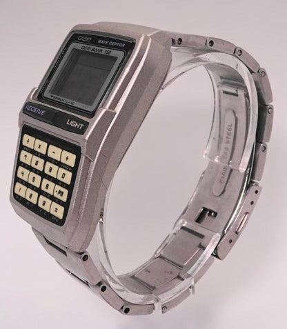 Casio Data Bank DBC-W151Q Digital Calculator Watch with Battery Replaced — Japan Import