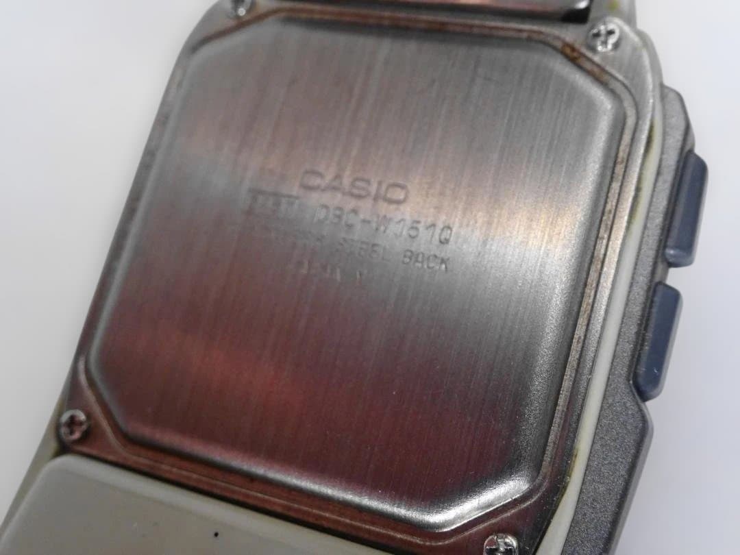 Casio Data Bank DBC-W151Q Digital Calculator Watch with Battery Replaced — Japan Import