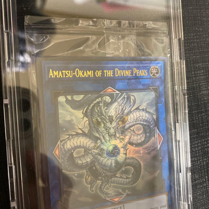 Unopened Yugioh Kamimine Of Amatsukami SynhounoAtsuOkami trading card from the WCS2019 tournament