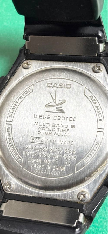 Casio Wave Reactor Solar Radio Wave Watch White Dial